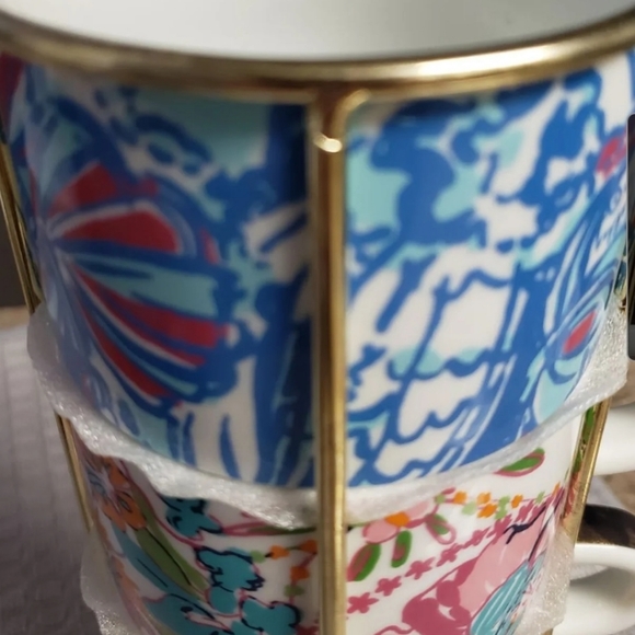 NWOT Lily Pulitzer 4pc mug set! - Picture 2 of 3